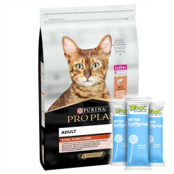 Pro Plan Somonlu Kedi Maması 3 Kg + 3 Adet Wooc Lolipop - Pro Plan