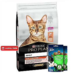 Pro Plan Somonlu Kedi Maması 3 Kg + 2 Adet Felix Party Mix Ödül - Pro Plan