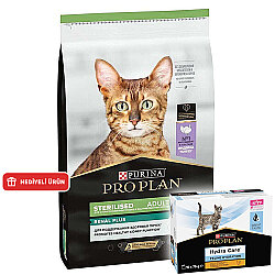 Pro Plan Kısırlaştırılmış Hindi Etli Kedi Maması 10 Kg + Hydra Care Yaş Mama - Pro Plan