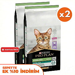 Pro Plan Kısırlaştırılmış Hindi Etli Kedi Maması 10 Kg x 2 Adet - Pro Plan