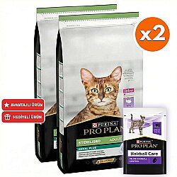 Pro Plan Kısırlaştırılmış Hindi Etli Kedi Maması 10 Kg x 2 Adet + 35 Adet Pro Plan Hairball Pouch - Pro Plan