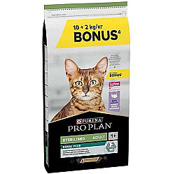 Pro Plan Kısırlaştırılmış Hindi Etli Kedi Maması 10 + 2 Kg (Toplam 12 Kg) + 14 Adet Pro Plan Hairball Pouch - 2