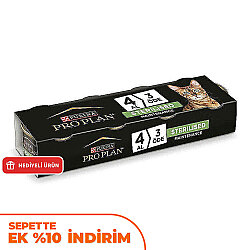 Pro Plan Sterilised Ton ve Somonlu Kısırlaştırılmış Kedi Konservesi 85 Gr - 4 Al 3 Öde - Pro Plan
