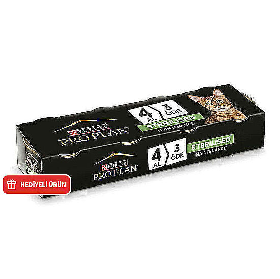 Pro Plan Sterilised Ton ve Somonlu Kısırlaştırılmış Kedi Konservesi 85 Gr - 4 Al 3 Öde - 1