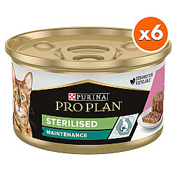 Pro Plan Sterilised Ton Balıklı ve Somonlu Kısırlaştırılmış Kedi Konservesi 85 Gr - 6 Adet - Pro Plan