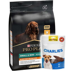 Pro Plan - Pro Plan Tavuk Etli Küçük Irk Köpek Maması 3 Kg + Gimdog 70 Gr Köpek Ödülü