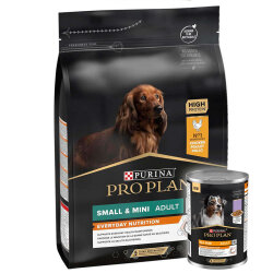 Pro Plan Tavuk Etli Küçük Irk Köpek Maması 3 Kg + Köpek Konservesi 400 Gr - Pro Plan