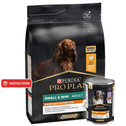 Pro Plan Tavuk Etli Küçük Irk Köpek Maması 3 Kg + Köpek Konservesi 400 Gr - Pro Plan