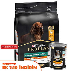 Pro Plan Tavuk Etli Küçük Irk Köpek Maması 3 Kg + Pro Plan Konserve 400 Gr - Pro Plan
