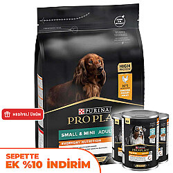 Pro Plan Tavuk Etli Küçük Irk Köpek Maması 3 Kg + 3 Adet Pro Plan Konserve 400 Gr - Pro Plan