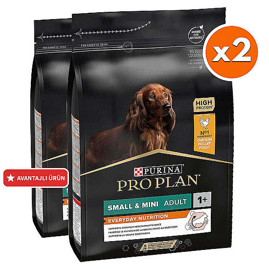 Pro Plan Tavuk Etli Küçük Irk Köpek Maması 3 Kg x 2 Adet + 3 Adet Pro Plan Konserve - 2