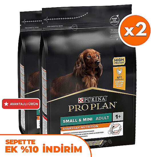 Pro Plan Tavuk Etli Küçük Irk Köpek Maması 3 Kg x 2 Adet - 1