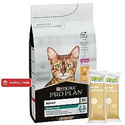 Pro Plan Tavuk Etli Kedi Maması 3 Kg + 2 Adet Wooc Lolipop Ödül - Pro Plan