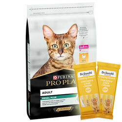 Pro Plan - Pro Plan Tavuk Etli Yetişkin Kedi Maması 3 Kg + 2 Adet Dr Sacchi 4 lü Creamy Ödül