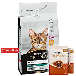 Pro Plan Tavuk Etli Kedi Maması 3 Kg + 2 Adet Gourmet Çorba - Pro Plan
