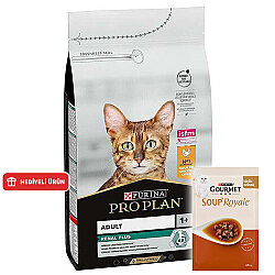 Pro Plan Tavuk Etli Kedi Maması 3 Kg + 6 Adet Gourmet Çorba - Pro Plan