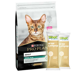 Pro Plan - Pro Plan Tavuk Etli Yetişkin Kedi Maması 3 Kg + 2 Adet Wooc Kedi Lolipopu