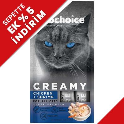 Prochoice Creamy Tavuklu ve Karidesli Krema Sıvı Kedi Ödülü 4 x 15 Gr - 1