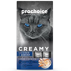 Prochoice Creamy Tavuklu ve Karidesli Krema Sıvı Kedi Ödülü 4 x 15 Gr - 2