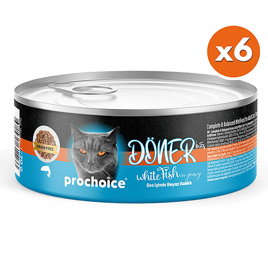 ProChoice DÖNER Bites Adult Sos İçerisinde Balıklı Kedi Yaş Maması 70 Gr x 6 Adet - 2
