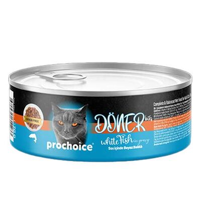 ProChoice DÖNER Bites Adult Sos İçerisinde Balıklı Kedi Yaş Maması 70 Gr x 6 Adet