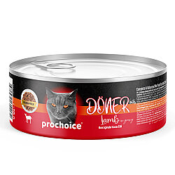 ProChoice DÖNER Bites Adult Sos İçerisinde Kuzulu Kedi Yaş Maması 70 Gr - 2