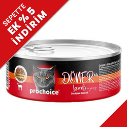 Pro Choice - ProChoice DÖNER Bites Adult Sos İçerisinde Kuzulu Kedi Yaş Maması 70 Gr