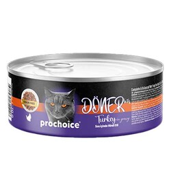 ProChoice DÖNER Bites Adult Sos İçerisinde Hindili Kedi Yaş Maması 70 Gr x 6 Adet - Thumbnail