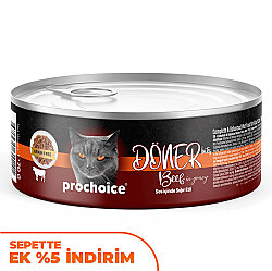 ProChoice DÖNER Bites Adult Sos İçerisinde Dana Etli (Biftekli) Kedi Yaş Maması 70 Gr - Pro Choice
