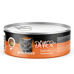 ProChoice DÖNER Bites Adult Sos İçerisinde Somonlu Kedi Yaş Maması 70 Gr X 6 Adet - 3