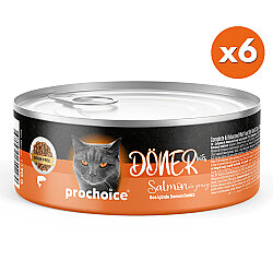 ProChoice DÖNER Bites Adult Sos İçerisinde Somonlu Kedi Yaş Maması 70 Gr X 6 Adet - 2