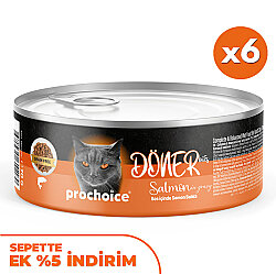 ProChoice DÖNER Bites Adult Sos İçerisinde Somonlu Kedi Yaş Maması 70 Gr X 6 Adet - Pro Choice