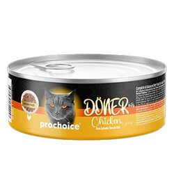 ProChoice DÖNER Bites Adult Sos İçerisinde Tavuklu Kedi Yaş Maması 70 Gr x 6 Adet - Thumbnail