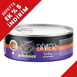 Pro Choice - ProChoice DÖNER Bites Adult Sos İçerisinde Hindili Kedi Yaş Maması 70 Gr