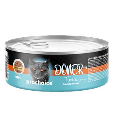 ProChoice DÖNER Bites Adult Sos İçerisinde Ton Balıklı Kedi Yaş Maması 70 Gr x 6 Adet