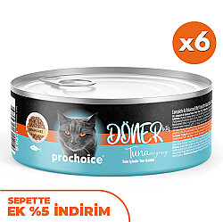 ProChoice DÖNER Bites Adult Sos İçerisinde Ton Balıklı Kedi Yaş Maması 70 Gr x 6 Adet - Pro Choice