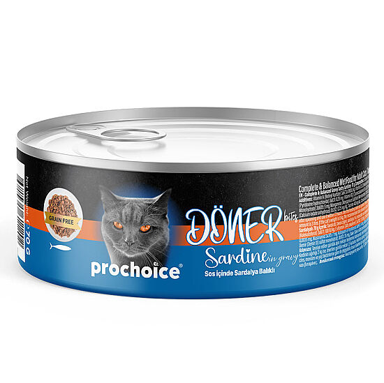 ProChoice DÖNER Bites Adult Sos İçerisinde Sardalyalı Kedi Yaş Maması 70 Gr - 2