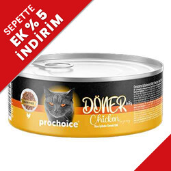 Pro Choice - ProChoice DÖNER Bites Adult Sos İçerisinde Tavuklu Kedi Yaş Maması 70 Gr