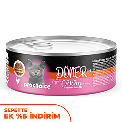 ProChoice DÖNER Bites Kitten Sos İçerisinde Tavuklu Yavru Kedi Yaş Maması 70 Gr - Pro Choice