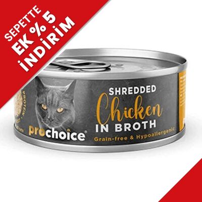 ProChoice Hypo-Allergenic Sos İçinde Parça Tavuk Etli Tahılsız Kedi Konservesi 70 Gr - 1