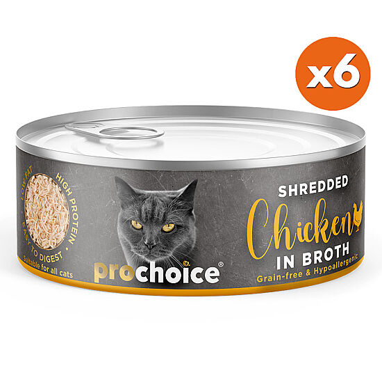 ProChoice Hypo-Allergenic Sos İçinde Parça Tavuk Etli Tahılsız Kedi Konservesi 70 Gr x 6 Adet - 2