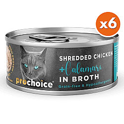 ProChoice Hypo-Allergenic Sos İçinde Tavuk ve Kalamar Tahılsız Kedi Konservesi 70 Gr x 6 Adet - 2