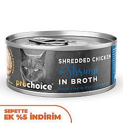 ProChoice Hypo-Allergenic Sos İçinde Tavuk ve Karides Tahılsız Kedi Konservesi 70 Gr - Pro Choice
