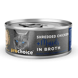 Pro Choice - ProChoice Hypo-Allergenic Sos İçinde Tavuk ve Midye Tahılsız Kedi Konservesi 70 Gr