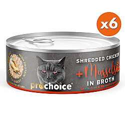 ProChoice Hypo-Allergenic Sos İçinde Tavuk ve Midye Tahılsız Kedi Konservesi 70 Gr x 6 Adet - 2