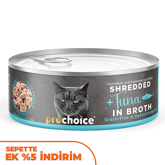 ProChoice Hypo-Allergenic Sos İçinde Ton Balıklı Tahılsız Kedi Konservesi 70 Gr x 6 Adet - 2