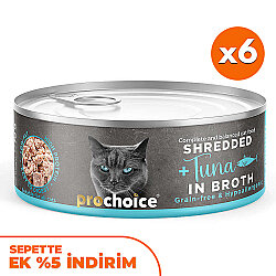 ProChoice Hypo-Allergenic Sos İçinde Ton Balıklı Tahılsız Kedi Konservesi 70 Gr x 6 Adet - Pro Choice