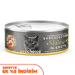 ProChoice Hypo-Allergenic Sos İçinde Ton Balıklı ve Karidesli Tahılsız Kedi Konservesi 70 Gr - 2