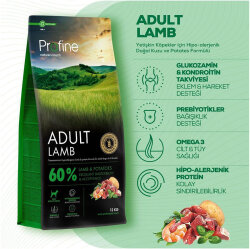 Profine Adult Lamb Kuzu Etli Hipo Alerjenik Köpek Maması 12 Kg + 2 Adet Profine Köpek Ödülü - 3