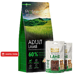 Profine Adult Lamb Kuzu Etli Hipo Alerjenik Köpek Maması 12 Kg + 2 Adet Nutri Canin Köpek Ödülü - Profine